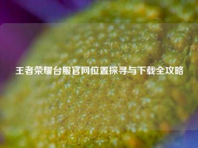 王者荣耀台服官网位置探寻与下载全攻略