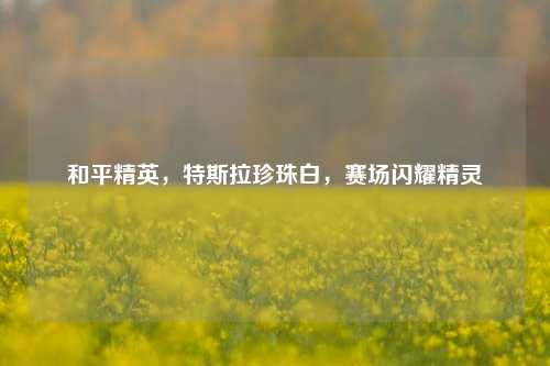 和平精英，特斯拉珍珠白，赛场闪耀精灵