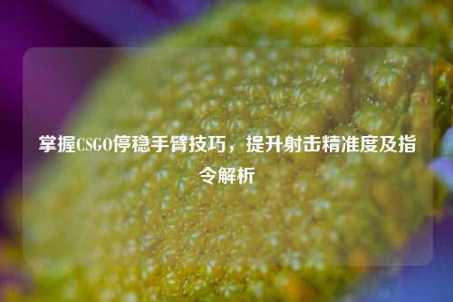 掌握CSGO停稳手臂技巧，提升射击精准度及指令解析